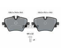 TEXTAR 2561705 Brake pad set