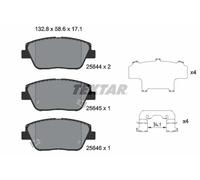 Brake pads 2564401 TEXTAR for KIA HYUNDAI