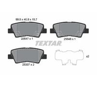Brake pads 2564701 TEXTAR for HYUNDAI KIA SSANGYONG