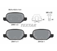 Brake pads 2565101 TEXTAR for FIAT PANDA PANDA VAN