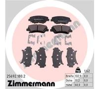Brake pads 25692.180.2 ZIMMERMANN for HYUNDAI KIA