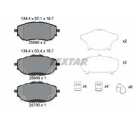 Brake pads 2569801 TEXTAR for TOYOTA COROLLA Saloon AURIS AURIS Estate