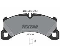 Brake Pads Set 2570101 Front Textar 95B698151AS 95B698151E 95B698151K 95B698151S