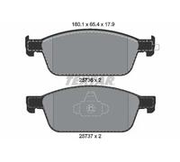 Textar Front Brake Pads 2573601 - 65.4 x 180.1 mm - For Ford - Full Set of 4