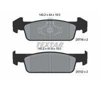 Brake pads 2573801 TEXTAR for DACIA RENAULT
