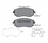 Brake pads 2576001 TEXTAR for SUBARU TOYOTA
