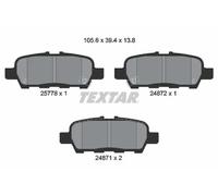 Textar Rear Brake Pads 2577801 - Genuine OE Full Set of 4
