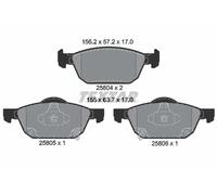 Textar Brake Pads 2580401 Genuine OE Front Set of 4 for Honda Civic 1.0 iVTEC