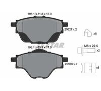 Textar 2582701 Disc Brake Pad Set Fits Citroen DS Opel Peugeot Vauxhall