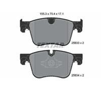 TEXTAR 2583301 Brake Pads Set Front for 308 C4
