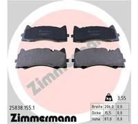 Brake pads 25838.155.1 ZIMMERMANN for MERCEDES-BENZ C-CLASS C-CLASS T-Model
