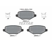 TEXTAR 2584301 Brake pad set