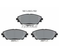Textar Car Brake Pad Front Acoustic Wear Warning For Mazda 2587501