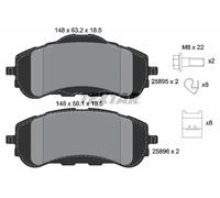 Brake Pads Set Front Textar 2589501 1678168180 1610428780 SU001B2505 1619790980
