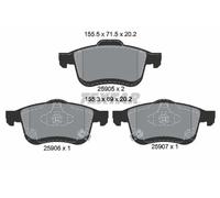 Textar Front Axle Disc Brake Pad Set 2590501 Full Set of 4 Fits Fiat 500L 1.4 FWD
