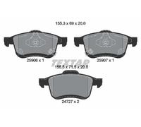 Brake pads 2590601 TEXTAR for FIAT 500L