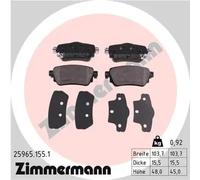 Brake pads 25965.155.1 ZIMMERMANN for NISSAN RENAULT