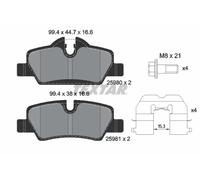 Textar Car Brake Pad Rear Caliper Screws For Mini 2598001