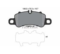 TEXTAR 2598301 Brake pad set
