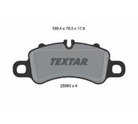 Brake pads 2598303 TEXTAR for PORSCHE 911 911 Convertible 911 Targa