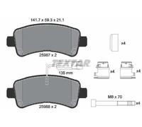 TEXTAR 2598701 Brake pad set