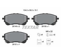 TEXTAR 2614901 Brake pad set