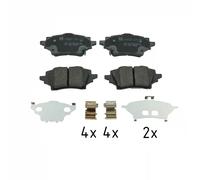 Brake pads 26153.160.2 ZIMMERMANN for TOYOTA MAZDA SUZUKI