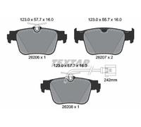 Brake pads 2620603 TEXTAR for AUDI CUPRA