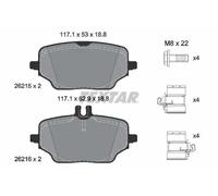 TEXTAR 2621501 Brake pad set