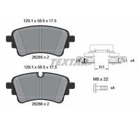 Brake pads 2626501 TEXTAR for AUDI VW