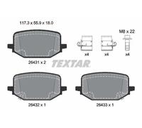 Brake pads 2643102 TEXTAR for FORD USA EXPLORER