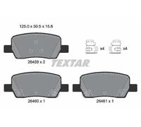 Brake pads 2645901 TEXTAR for KIA HYUNDAI