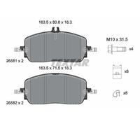 Brake Pads Set Front Textar 2658101 0004200204 0004200304 0004202404 0004203303