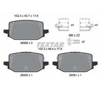 Brake pads 2658901 TEXTAR for NISSAN RENAULT
