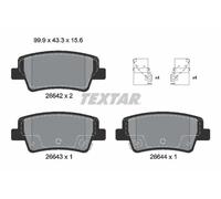 TEXTAR 2664201 Brake pad set