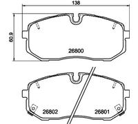 TEXTAR 2680001 Brake pad set