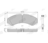 Brake pads 2912109561 JURID for IVECO RENAULT TRUCKS RENAULT