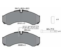 Brake pads 2912113 TEXTAR for IVECO NISSAN RENAULT TRUCKS