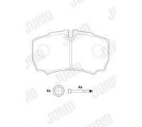 Jurid Brake Pad Set 2912309560 – Disc Brake, fits IVECO DAILY III/IV