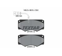 TEXTAR 2913801 Brake pad set