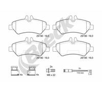 Brake pads 29190 00 703 10 BRECK for MERCEDES-BENZ VW