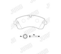 New Brake Pad Set, disc brake for MERCEDES-BENZ VW:B910,B906,B907 44208220