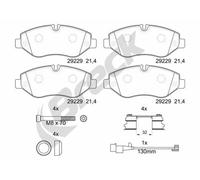 Brake pads 29229 00 703 00 BRECK for IVECO DAILY IV Bus DAILY IV Van DAILY V Van