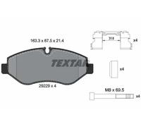 Textar Front Brake Pads 2922901 - Full Set of 4 with Screws for Iveco