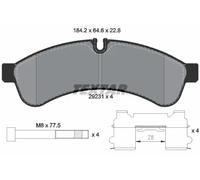 Genuine OE Textar Brake Pads Full Set Of 4 Rear With Accessories 2923101