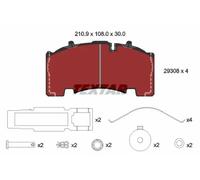 Brake pads 2930801 TEXTAR for VW PORSCHE FIAT
