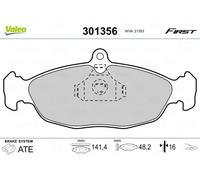 VALEO 301356 Brake pad set