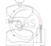 BRAKE PAD SET DISC BRAKE FOR FIAT CROMA LANCIA THEMA/SW ALFA ROMEO 164/168 2.5L