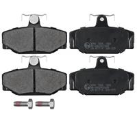 ABS All Brake Systems Rear Brake Pad Set 36744 - Fits Volvo V70/S70/V90/S90/900/700 (85-02)