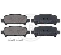 Brake pads 37164 A.B.S. for SUBARU TOYOTA